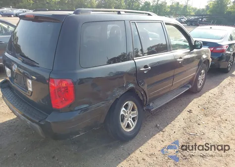 2003 Honda Pilot Ex-L из США, поврежденный, VIN 2HKYF18763H605799